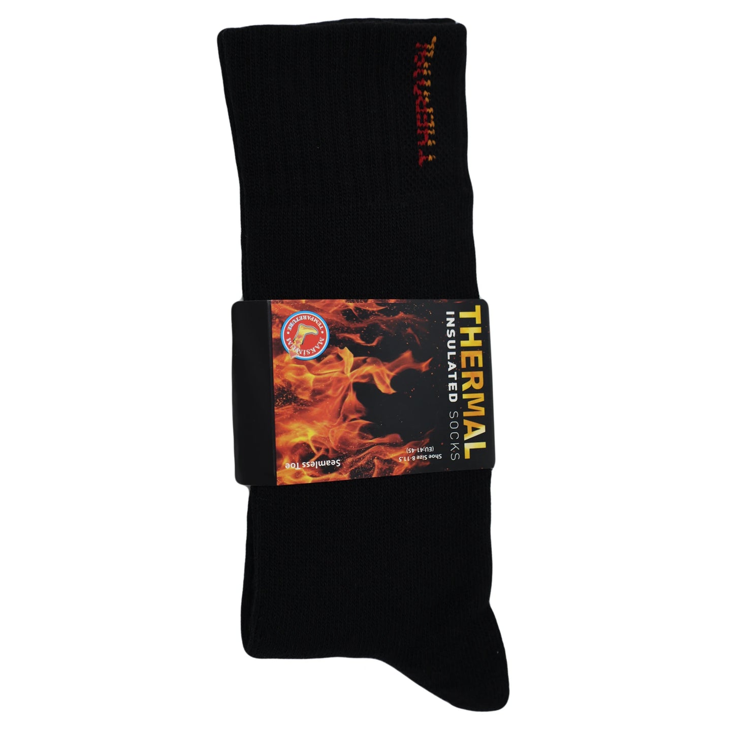 Thermal Insulated Socks for Men Seamless Toe Reinforced Heel Pre-Washed and Odor Free Shoe Size 8-11.5