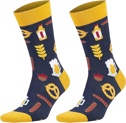 1 Pair Unisex Colorful Casual Cotton Socks for Men and Women Shoe Size 7-13