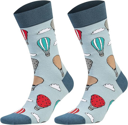 1 Pair Unisex Colorful Casual Cotton Socks for Men and Women Shoe Size 7-13