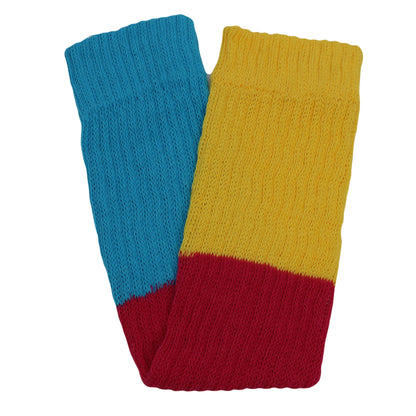 Cotton Leg Warmers for Women Colorful All Cotton Baggy Leg Warmer 3 Pairs