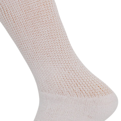 Diabetic Crew Loose Fit Socks with Non Binding Top 12 Pairs