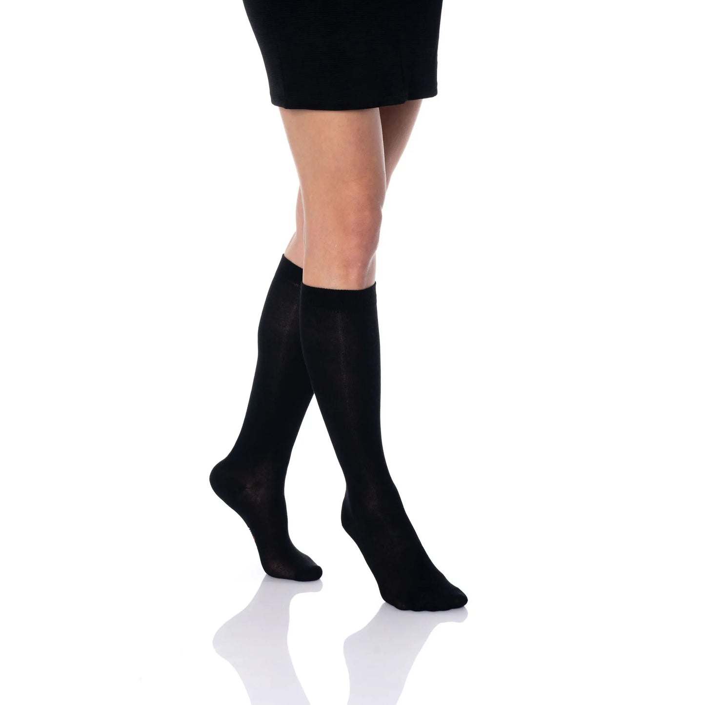 Knee High Socks for Women Combed Cotton Over The Calf Long Socks 6 Pairs