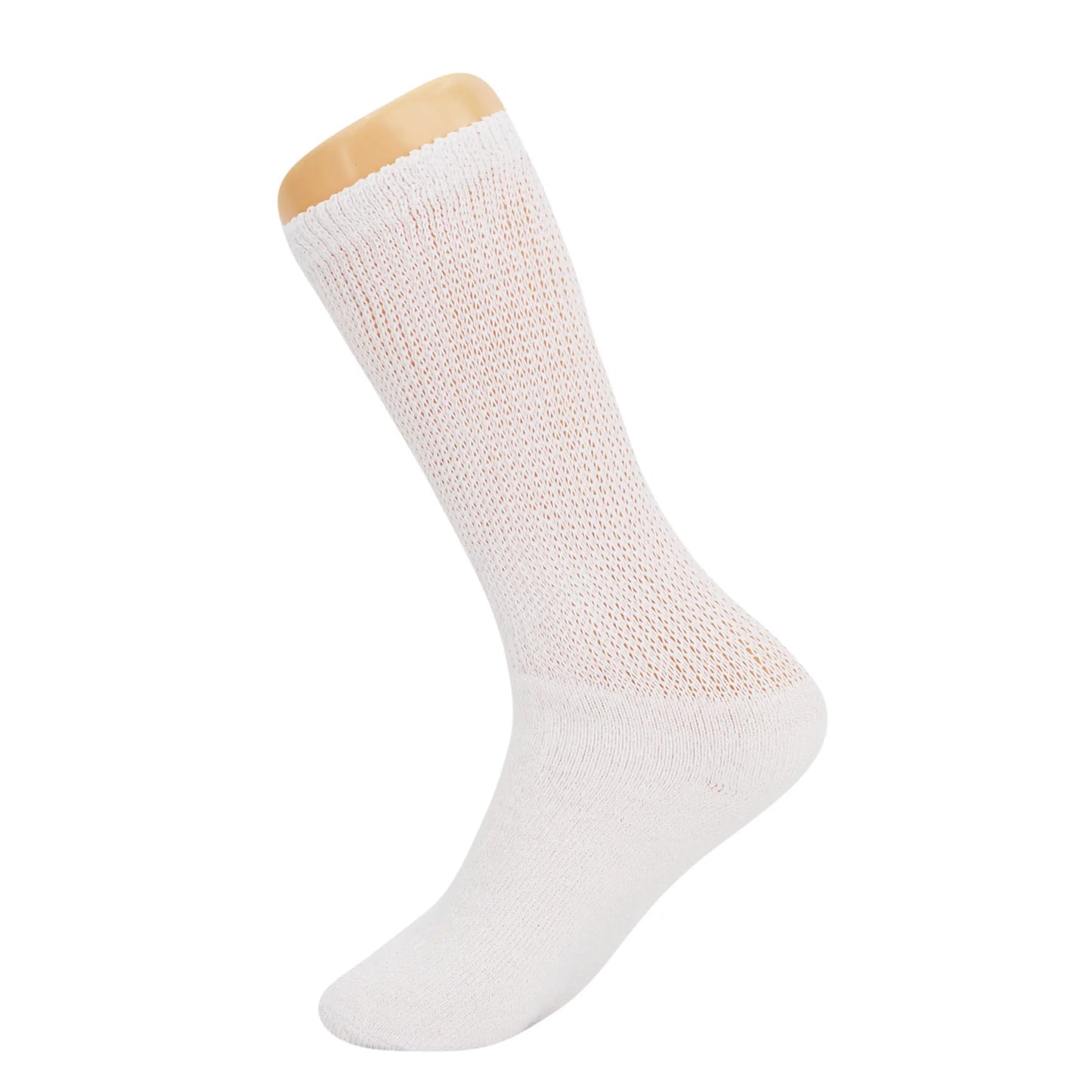 Diabetic Crew Loose Fit Socks with Non Binding Top 12 Pairs