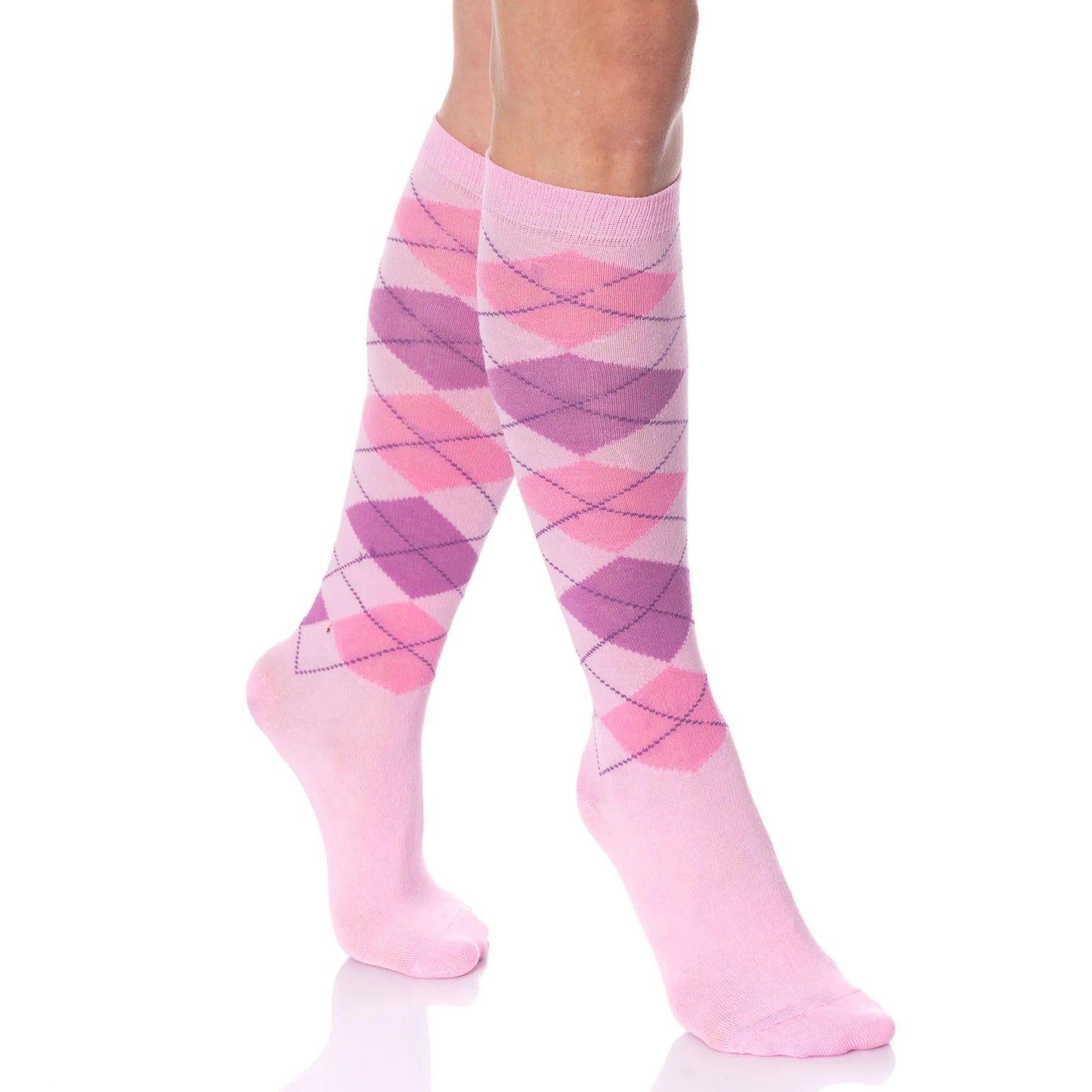 Colorful Knee High Socks for Women 6 Pairs Over the Calf Knee Socks