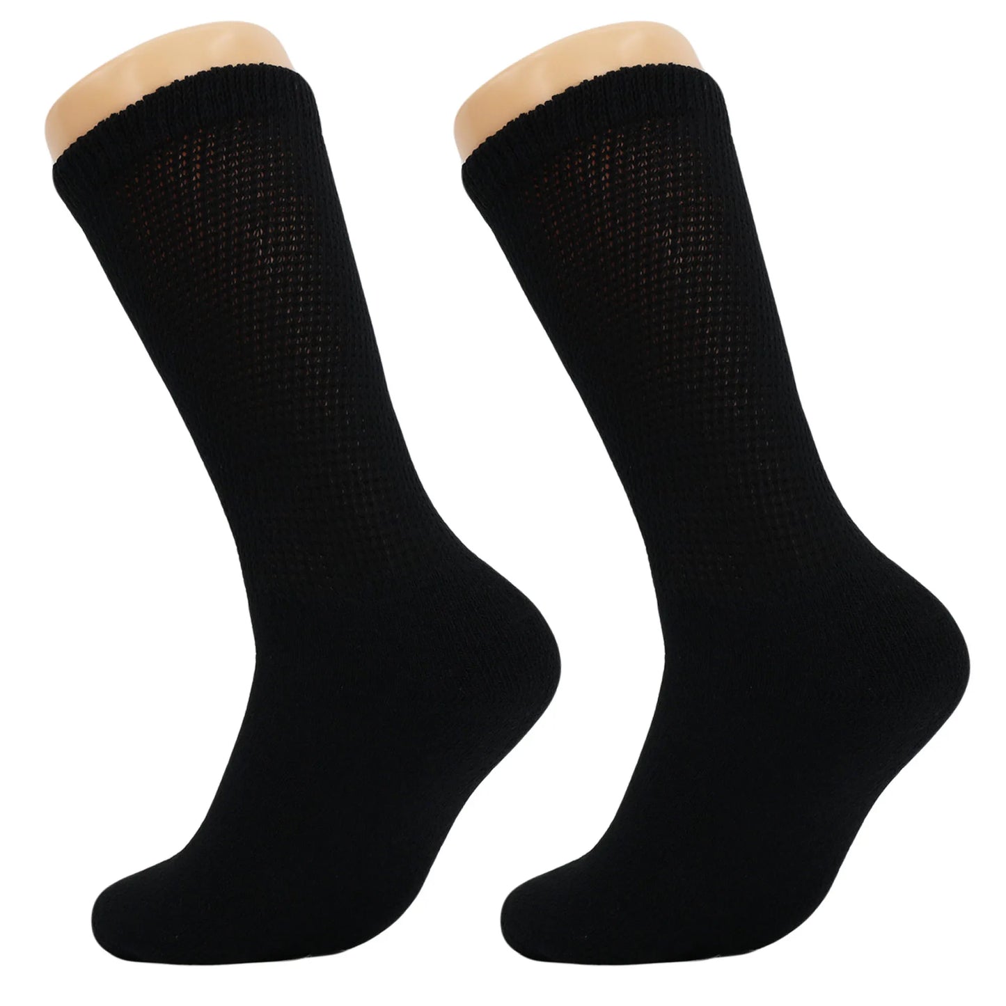 Diabetic Crew Loose Fit Socks with Non Binding Top 12 Pairs