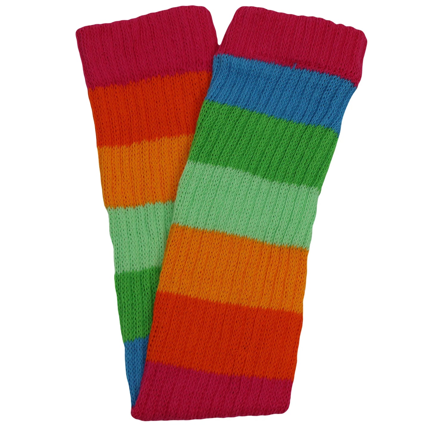 Cotton Leg Warmers for Women Colorful All Cotton Baggy Leg Warmer 3 Pairs