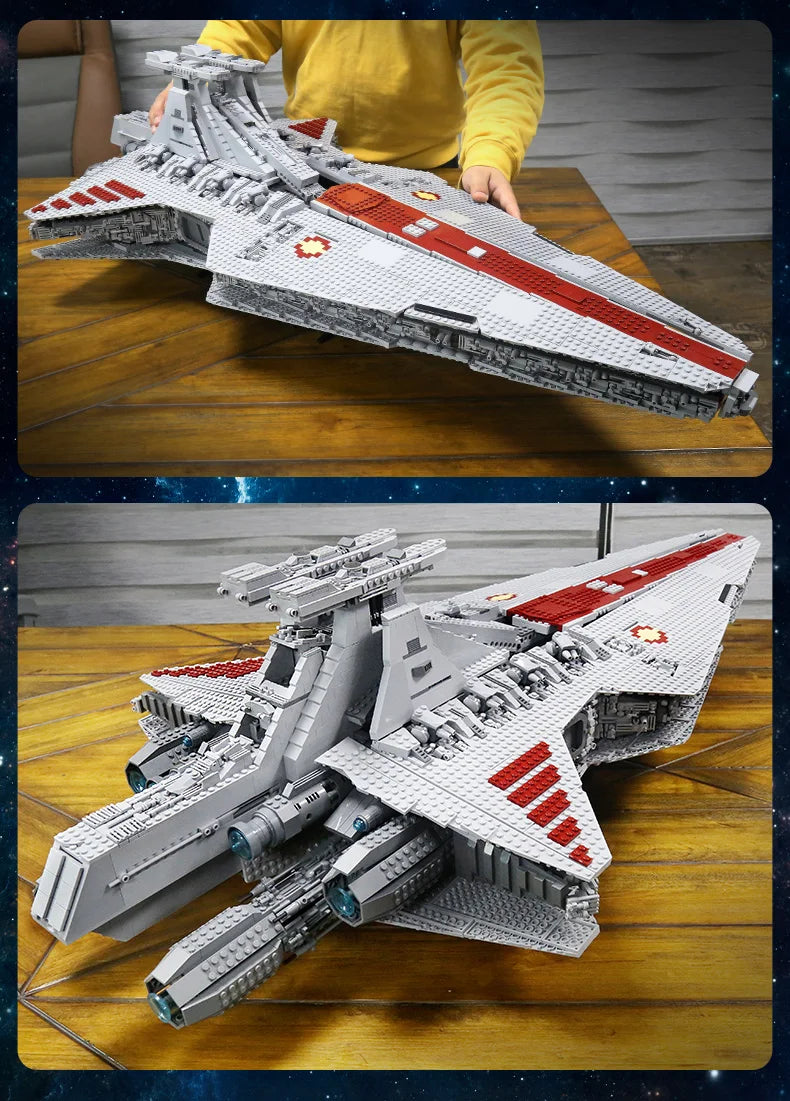 Republic Attack Cruiser Building Set - 6685PCS Starship Assembly Kit