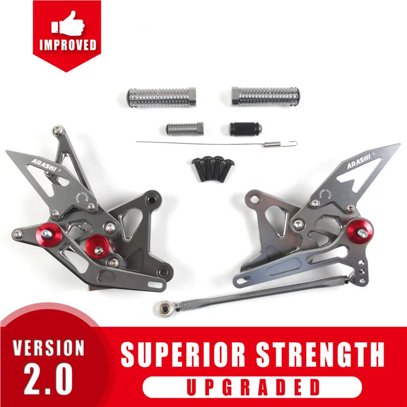 Adjustable Rear Footrests for Kawasaki Ninja ZX6R ZX636 2005-2006