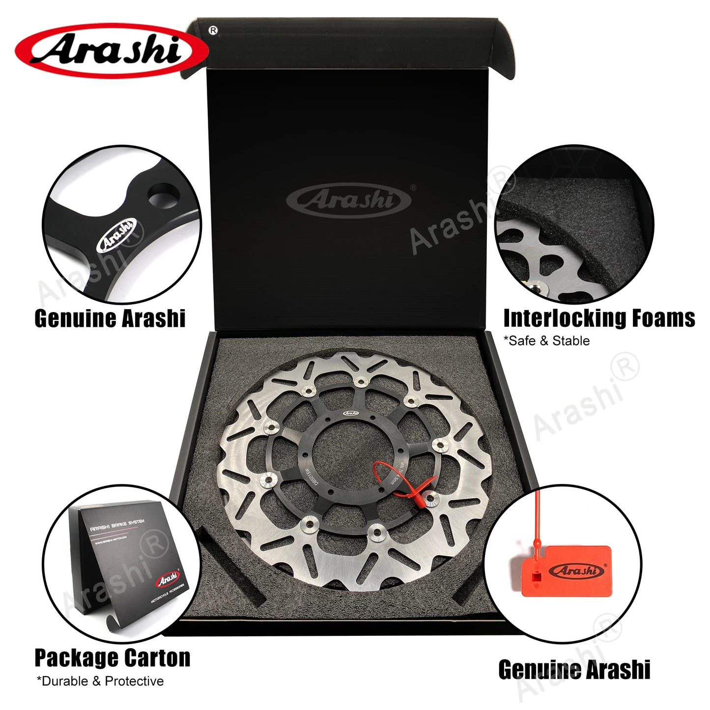 Floating Front & Rear Brake Disc Rotors with Pads for Suzuki GSX R 600 2006-2007