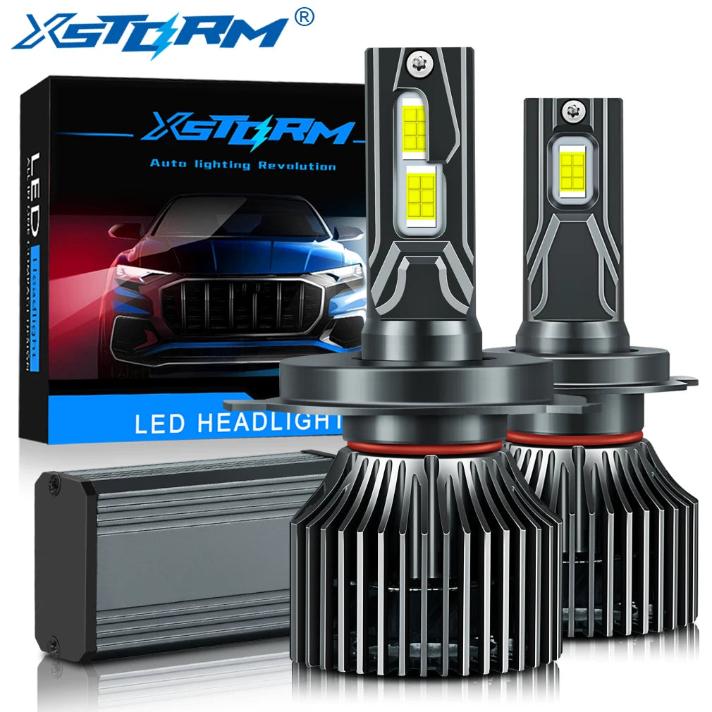 120W LED Headlight Bulb - H7 Canbus, 25000LM, 6500K Bright White for Car