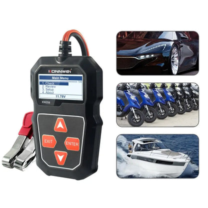 12V Car Battery Tester Analyzer - KW208 CCA, Load Test, Health Diagnostic Tool