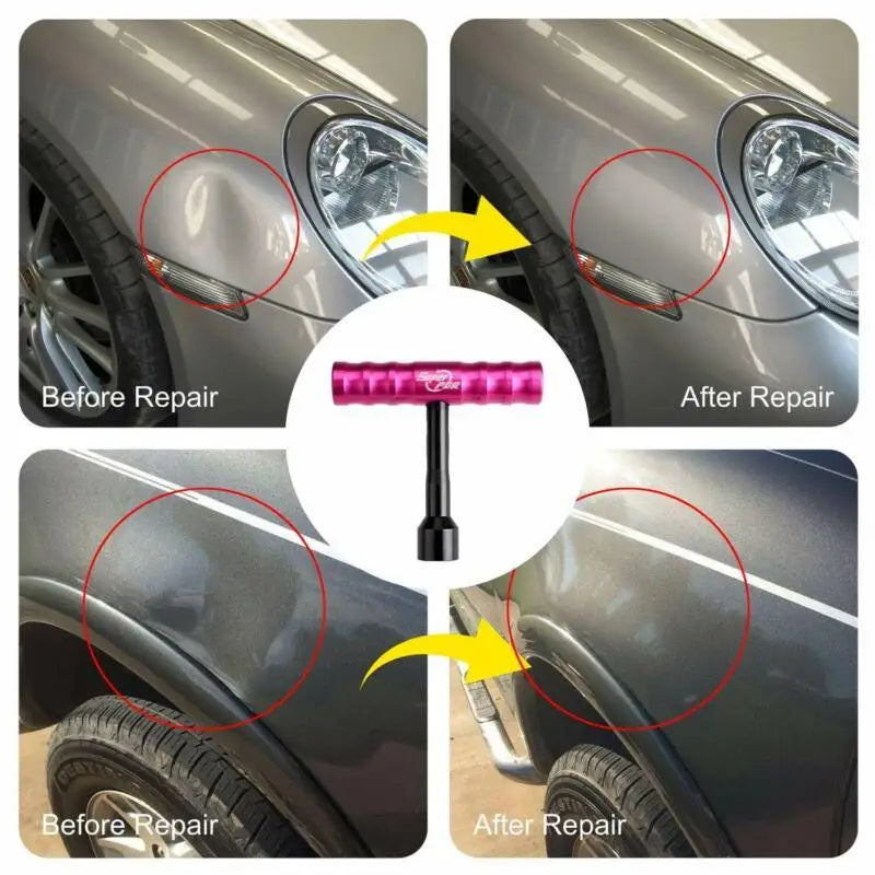 Dent Repair Kit - Spring Steel Rods, Dent Puller, Glue Sticks, Tools for Car
