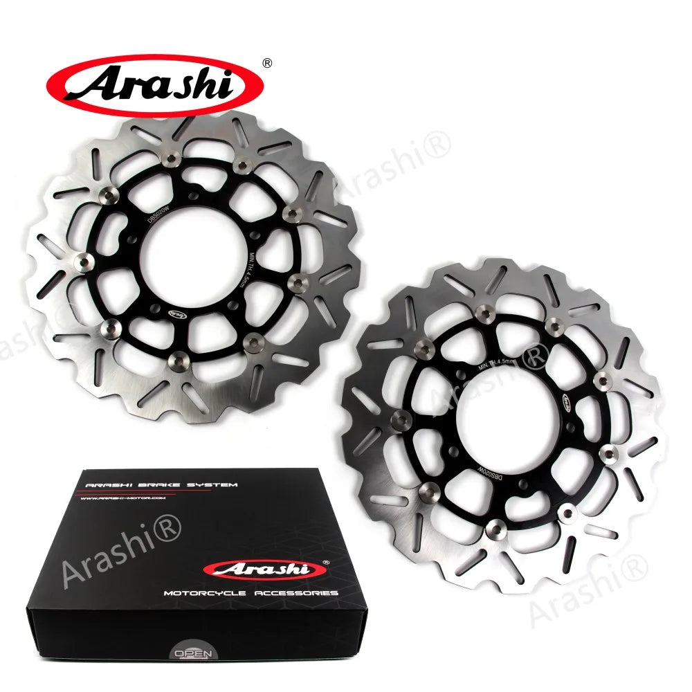 Floating Front & Rear Brake Disc Rotors with Pads for Suzuki GSX R 600 2006-2007