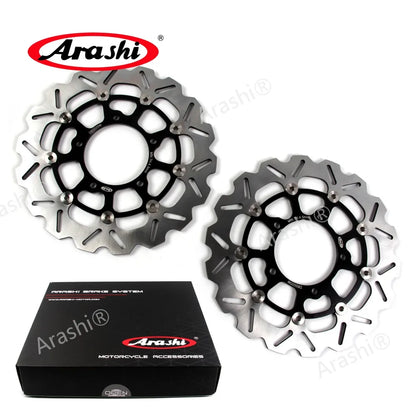 Floating Front & Rear Brake Disc Rotors with Pads for Suzuki GSX R 600 2006-2007