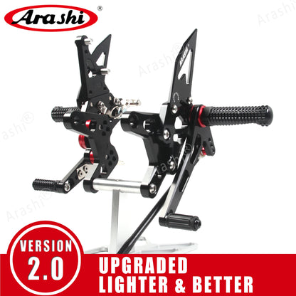 Adjustable Foot Pegs - Compatible with Kawasaki Ninja ZX6R 2005-2024