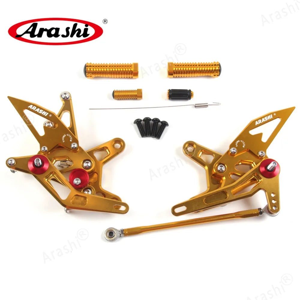 Adjustable Foot Pegs - Compatible with Kawasaki Ninja ZX6R 2005-2024