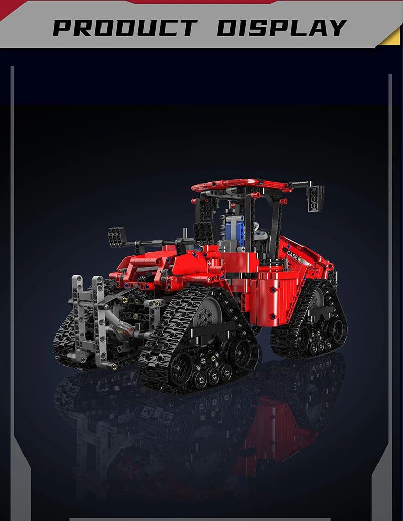 Crawler Tractor Building Set - STEM Remote Control Toy for Kids & Adults