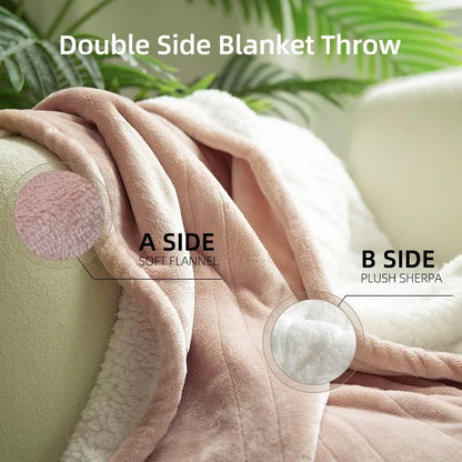 Electric Heated Blanket 50''x60'' Soft Plush, 4 Heat Levels, 3-Hour Auto Off