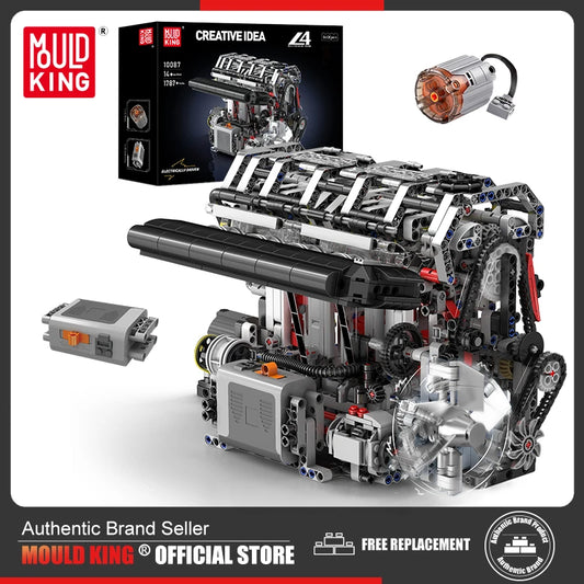 Engine Building Set - STEM Remote Control Toy for Kids & Adults