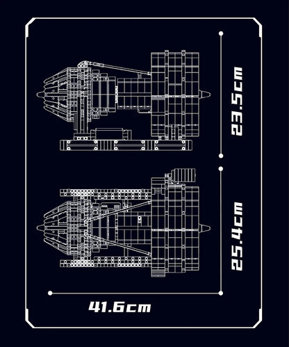 Motorized Aircraft Engine Building Set - 2256PCS STEM Model for Kids & Adults