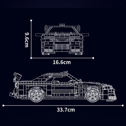 Skyline Racing Car Building Set - 1471PCS MOC Sports Car Model Kit