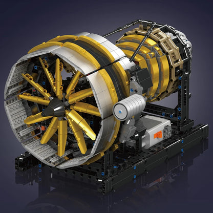 Motorized Aircraft Engine Building Set - 2256PCS STEM Model for Kids & Adults