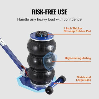 Heavy-Duty 3 Ton/5 Ton Air Bag Jack, Quick Lift Pneumatic Car Jack