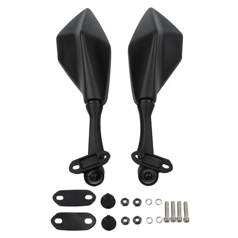 Black Mirrors for Kawasaki ZX6R 636 2013-2023, Ninja 300R EX300 2013-2017