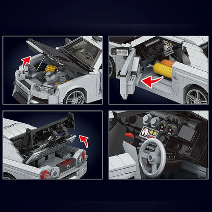 Skyline Racing Car Building Set - 1471PCS MOC Sports Car Model Kit