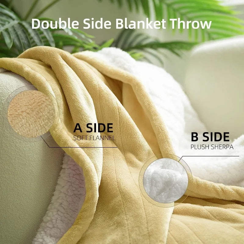 Electric Heated Blanket 50''x60'' Soft Plush, 4 Heat Levels, 3-Hour Auto Off