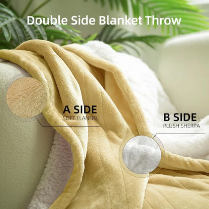 Electric Heated Blanket 50''x60'' Soft Plush, 4 Heat Levels, 3-Hour Auto Off