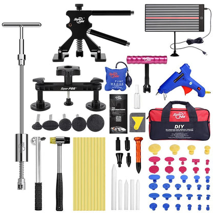 Paintless Dent Repair Kit - Car Dent Removal Tools, Slide Hammer, Glue Gun