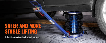 Heavy-Duty 3 Ton/5 Ton Air Bag Jack, Quick Lift Pneumatic Car Jack