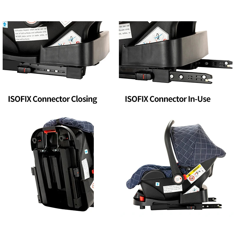 Fashion 3-in-1 Baby Stroller Travel System - Portable Pushchair & Carrier