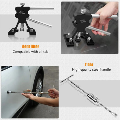 Paintless Dent Repair Kit - Car Dent Remover, Slide Hammer, Glue Gun, Tools Set