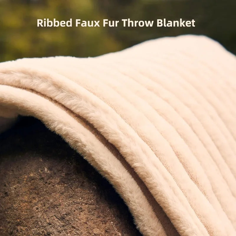 Electric Heated Blanket 50''x60'' Soft Plush, 4 Heat Levels, 3-Hour Auto Off