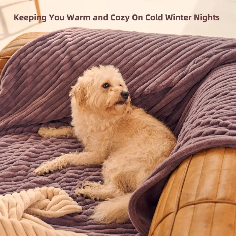 Electric Heated Blanket 50''x60'' Soft Plush, 4 Heat Levels, 3-Hour Auto Off