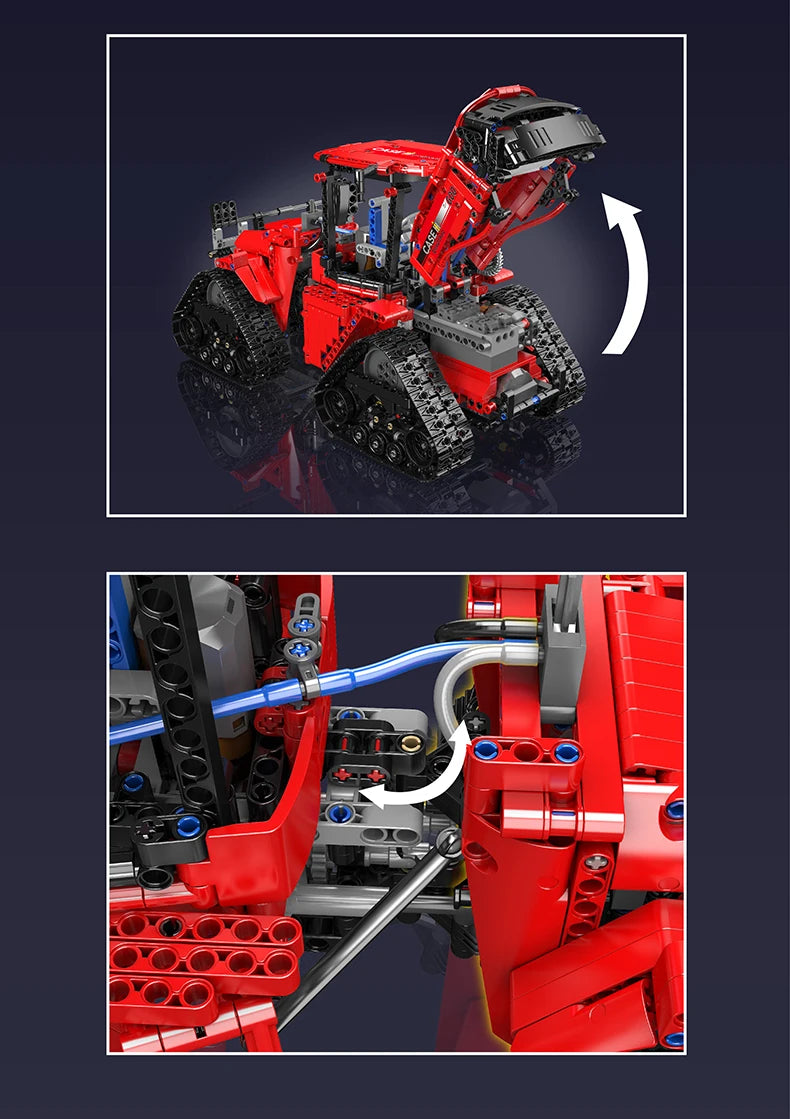 Crawler Tractor Building Set - STEM Remote Control Toy for Kids & Adults