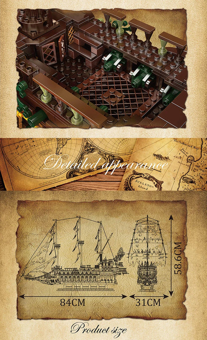 Pirate Ship Building Set - 4364PCS MOC Flying Ship Model for Kids & Adults
