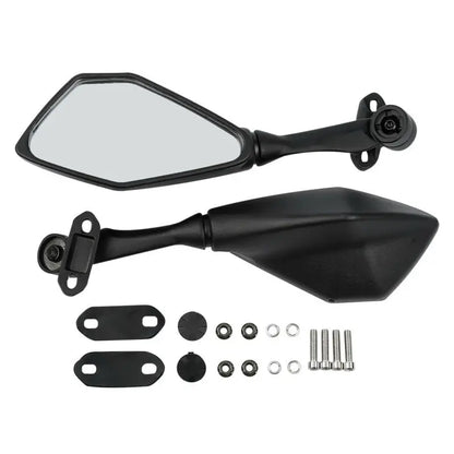 Black Mirrors for Kawasaki ZX6R 636 2013-2023, Ninja 300R EX300 2013-2017
