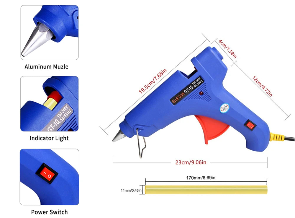 Paintless Dent Repair Kit - Car Dent Removal Tools, Slide Hammer, Glue Gun