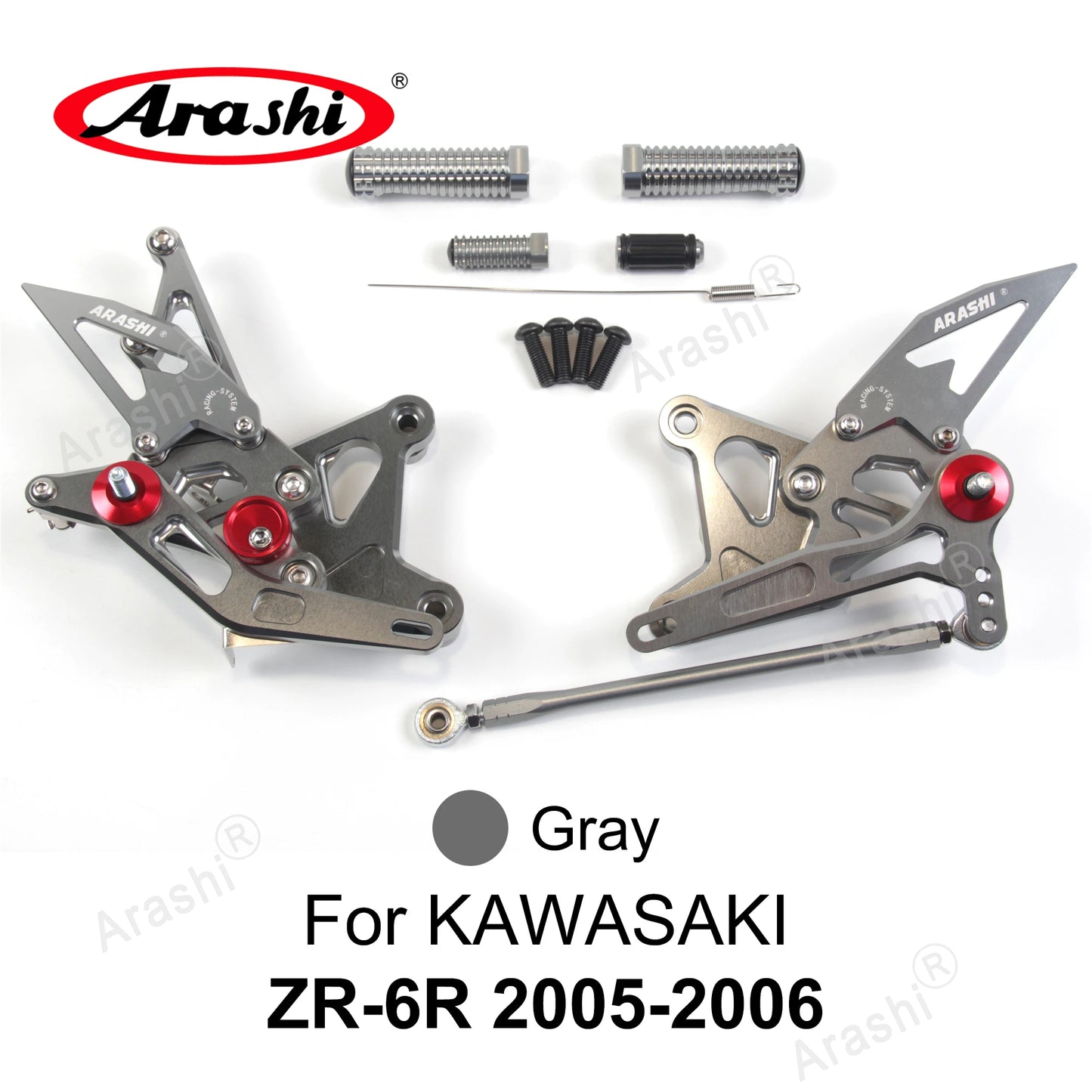 Adjustable Foot Pegs - Compatible with Kawasaki Ninja ZX6R 2005-2024