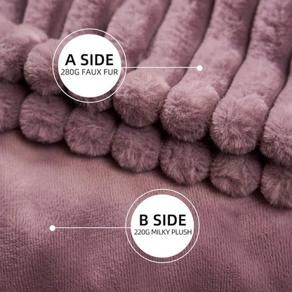 Electric Heated Blanket 50''x60'' Soft Plush, 4 Heat Levels, 3-Hour Auto Off