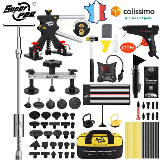 Paintless Dent Repair Kit - Car Dent Removal Tools, Slide Hammer, Glue Gun