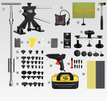 Paintless Dent Repair Kit - Car Dent Removal Tools, Slide Hammer, Glue Gun