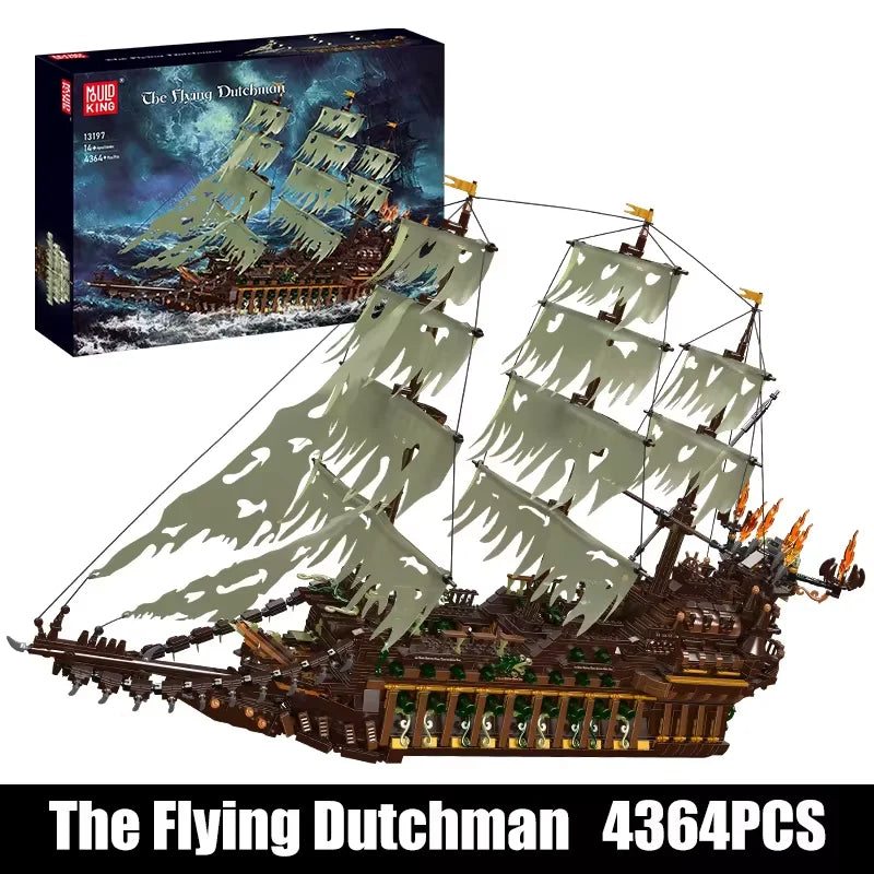 Pirate Ship Building Set - 4364PCS MOC Flying Ship Model for Kids & Adults