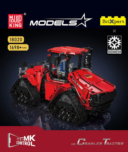 Crawler Tractor Building Set - STEM Remote Control Toy for Kids & Adults