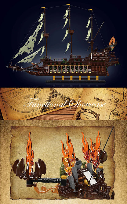 Pirate Ship Building Set - 4364PCS MOC Flying Ship Model for Kids & Adults