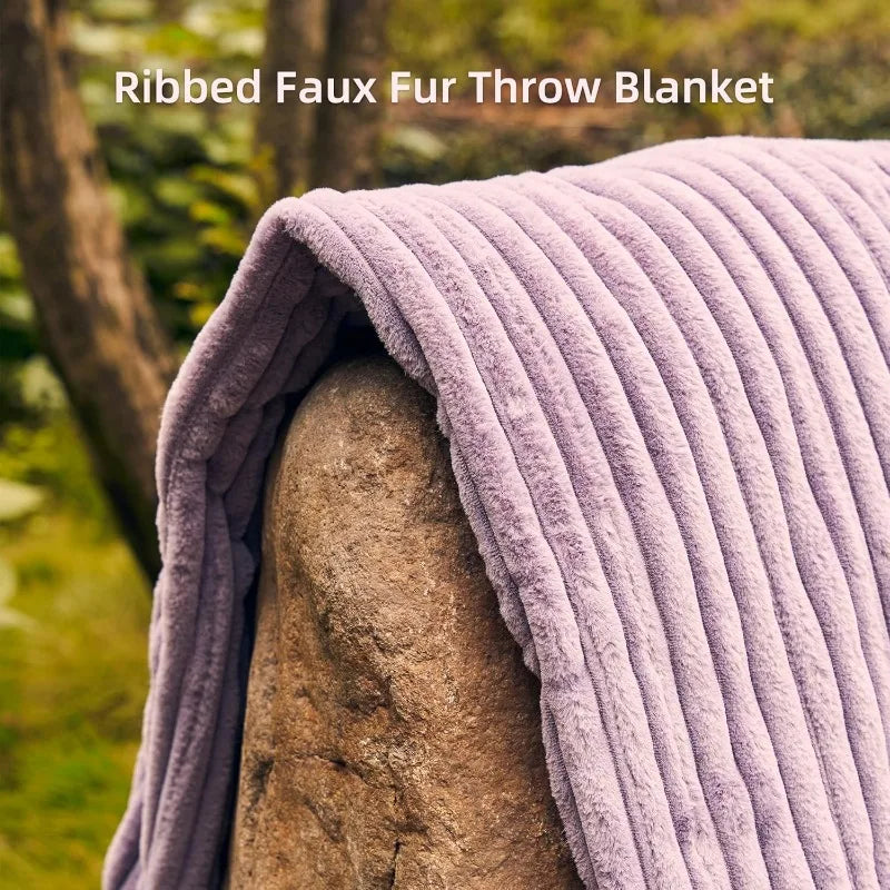 Electric Heated Blanket 50''x60'' Soft Plush, 4 Heat Levels, 3-Hour Auto Off