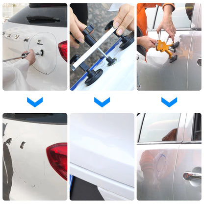 Paintless Dent Repair Kit - Car Dent Remover, Slide Hammer, Glue Gun, Tools Set